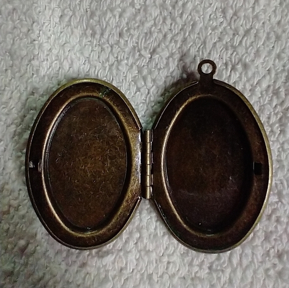 Bronze tone leap fearlessly bird locket pendant - Picture 5 of 5